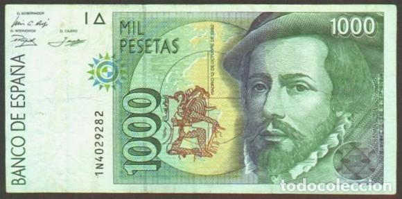 Billetes espa&ntilde;oles: ESPA&Ntilde;A. 1000 pesetas 1992.