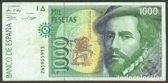 Billetes espa&ntilde;oles: ESPA&Ntilde;A. 1000 pesetas 1992.