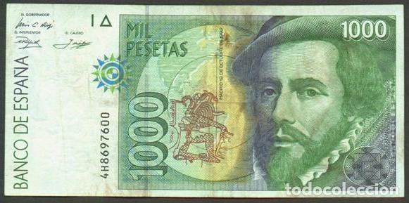 Billetes espa&ntilde;oles: ESPA&Ntilde;A. 1000 pesetas 1992.