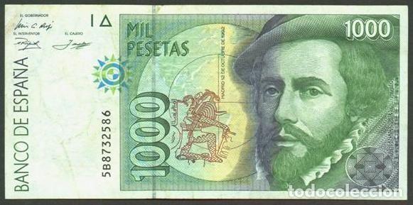 Billetes espa&ntilde;oles: ESPA&Ntilde;A. 1000 pesetas 1992.