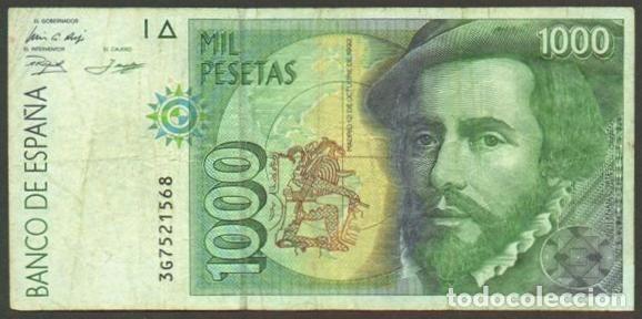 Billetes espa&ntilde;oles: ESPA&Ntilde;A. 1000 pesetas 1992.