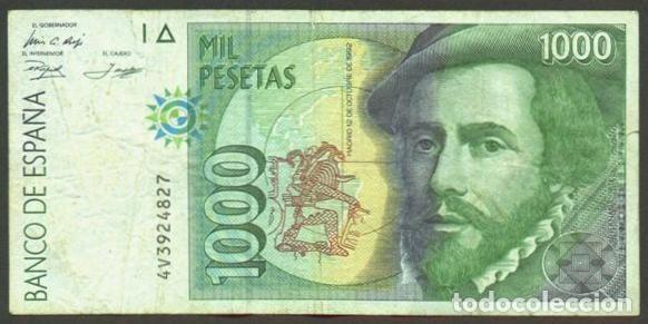 Billetes espa&ntilde;oles: ESPA&Ntilde;A. 1000 pesetas 1992.