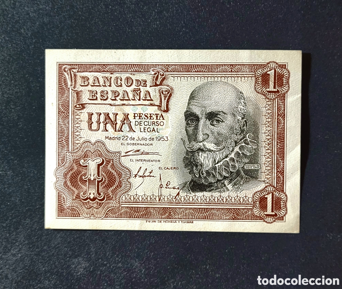 Banconote spagnole: BILLETE ESPA&Ntilde;A 1953 1 PESETA