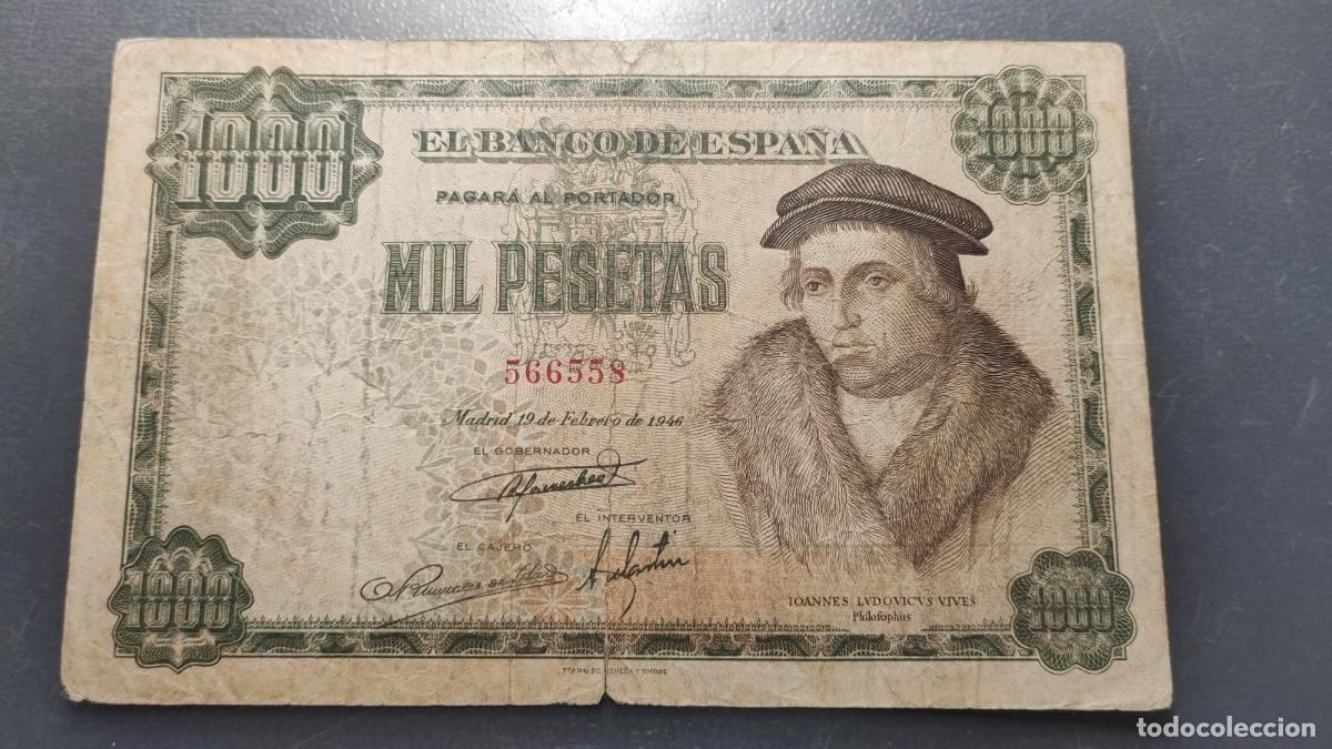Notas espanholas: ESPA&Ntilde;A 1000 PESETAS 1946 P-133