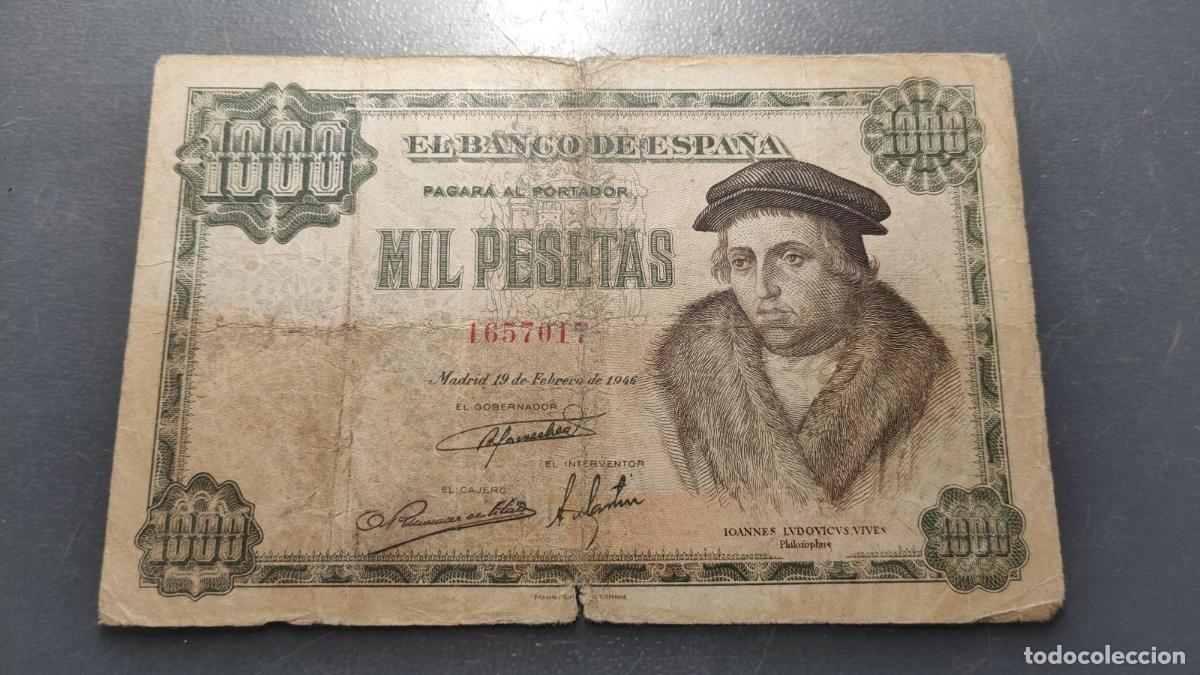 Notas espanholas: ESPA&Ntilde;A 1000 PESETAS 1946 P-133