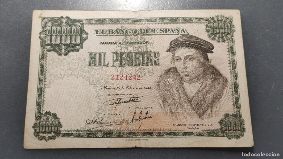 Billetes espa&ntilde;oles: ESPA&Ntilde;A 1000 PESETAS 19/02/1946 MBC-