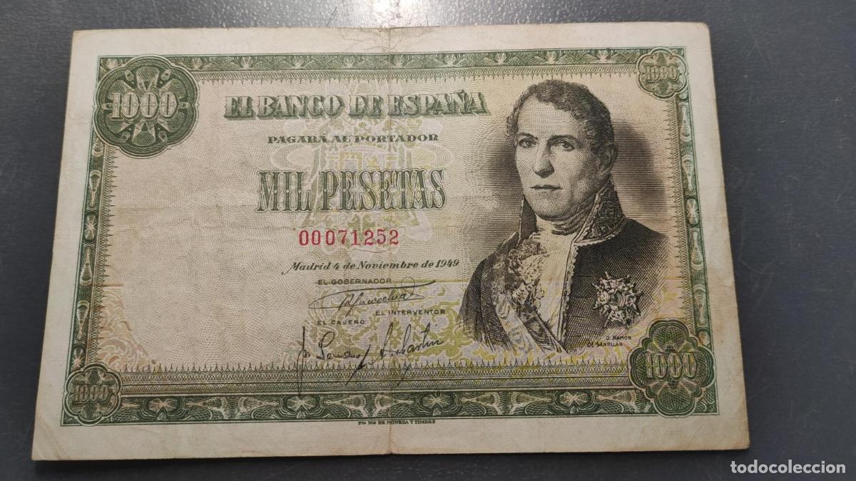 Billetes espa&ntilde;oles: ESPA&Ntilde;A 1000 PESETAS 04/11/1949 P-138 MBC-