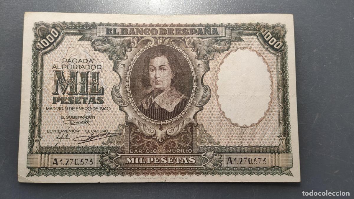 Billetes espa&ntilde;oles: ESPA&Ntilde;A 1000 PESETAS 09/01/1940 P-120 MBC-/MBC