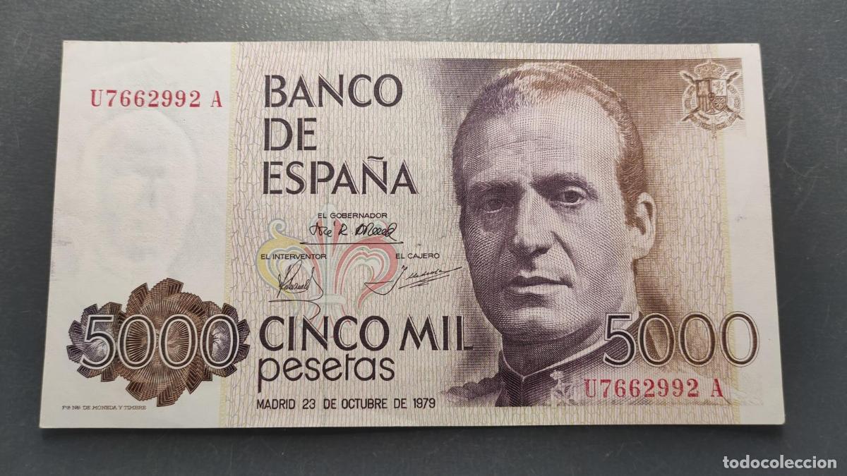 Billetes espa&ntilde;oles: ESPA&Ntilde;A 5000 PESETAS 23/10/1979 P-160 EBC/EBC+