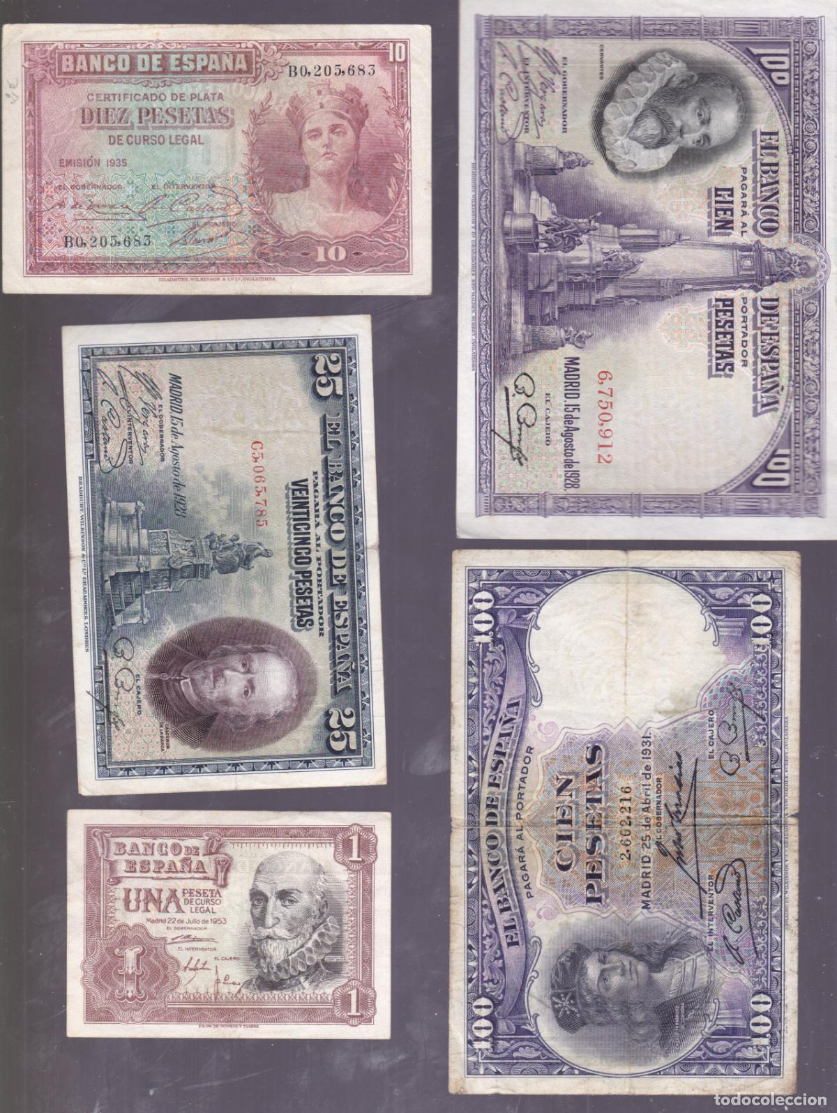 Billetes espa&ntilde;oles: F6-13- Lote Billetes ESPA&Ntilde;A