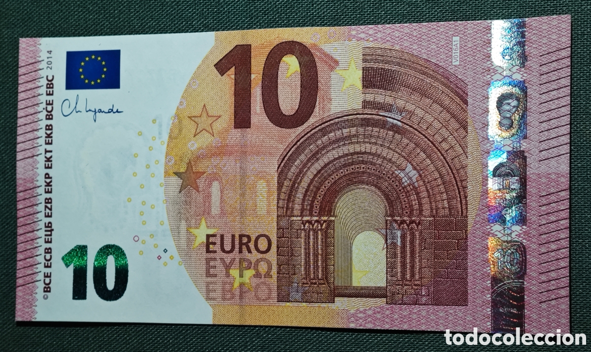 Billetes espa&ntilde;oles: 10 EURO V016A1 VB ESPA&Ntilde;A 2014 LAGARDE SIN CIRCULAR PERFECTO
