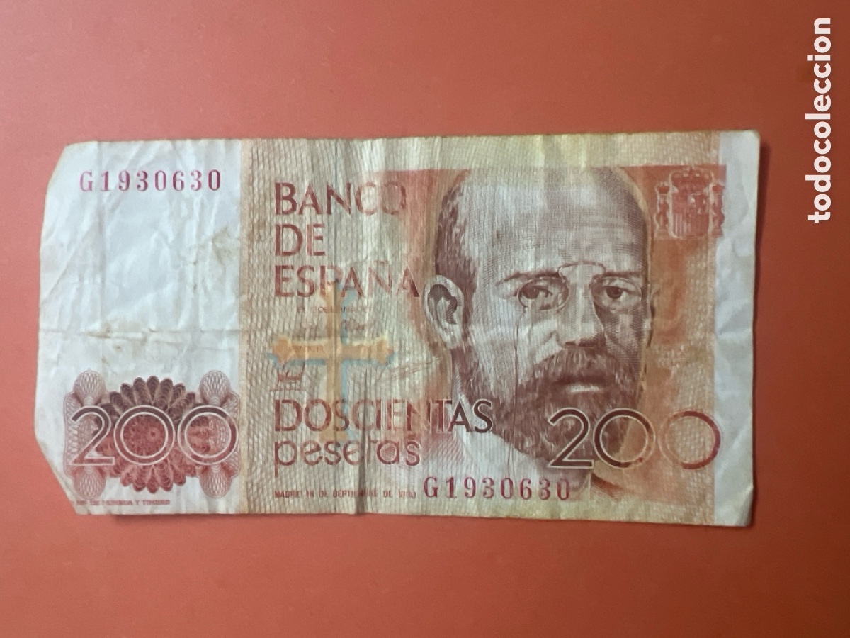 Billetes espa&ntilde;oles: HB3. BILLETE - Espa&ntilde;a. 1980. 200 Pesetas