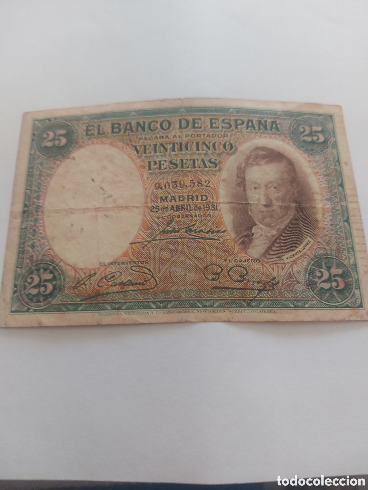 Billetes espa&ntilde;oles: billete de Espa&ntilde;a s.sant - Foto 1