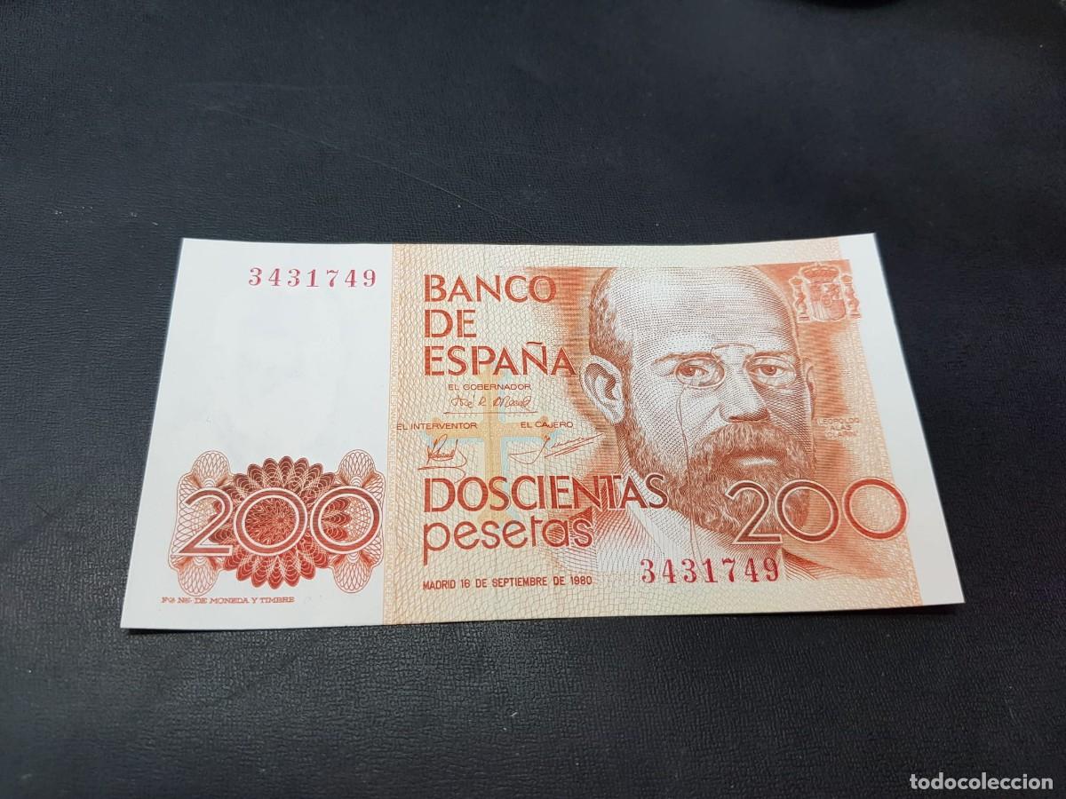 Billetes espa&ntilde;oles: ESPA&Ntilde;A- 200 PESETAS-16 DE SETIEMBRE DE 1980-SIN SERIE-SIN CIRCULAR