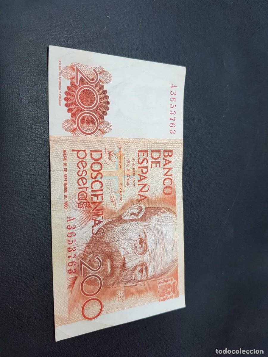 Billetes espa&ntilde;oles: ESPA&Ntilde;A- 200 PESETAS-16 DE SETIEMBRE DE 1980