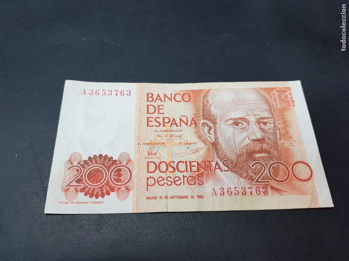 Billetes espa&ntilde;oles: ESPA&Ntilde;A- 200 PESETAS-16 DE SETIEMBRE DE 1980