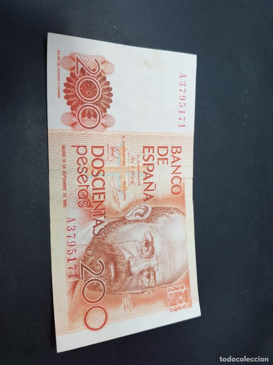 Billetes espa&ntilde;oles: ESPA&Ntilde;A- 200 PESETAS-16 DE SETIEMBRE DE 1980