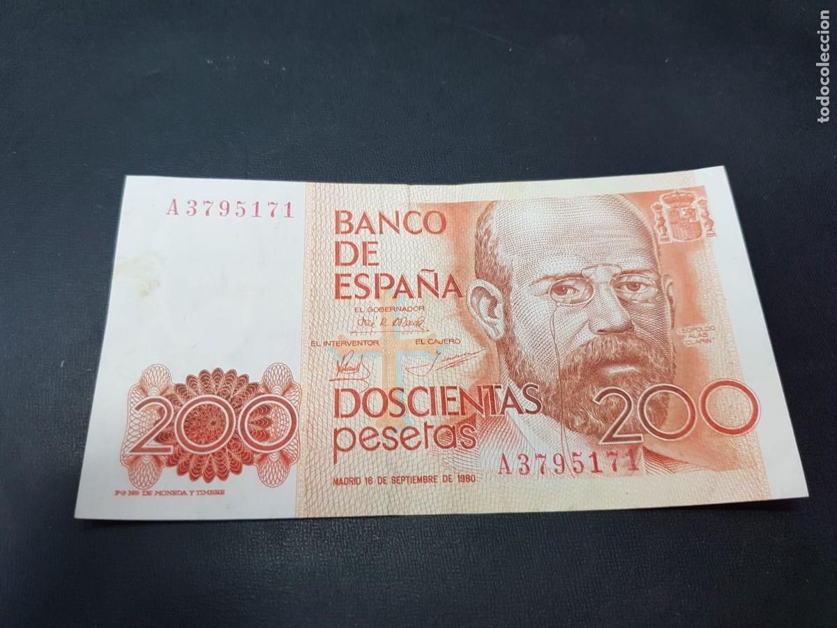 Billetes espa&ntilde;oles: ESPA&Ntilde;A- 200 PESETAS-16 DE SETIEMBRE DE 1980