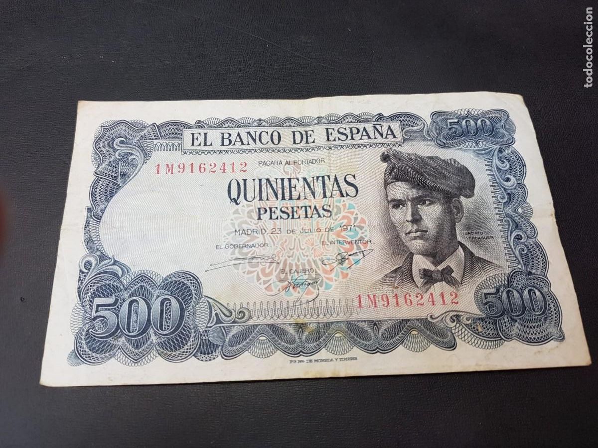 Billetes espa&ntilde;oles: ESPA&Ntilde;A- 500 PESETAS-23 DE JULIO DE 1971