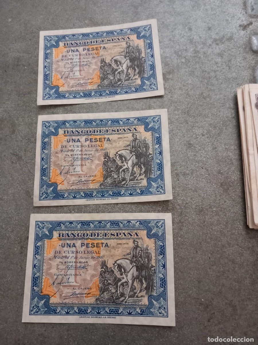 Billetes espa&ntilde;oles: 3 BILLETES ORIGINALES CON NUMEROS CONSECUTIVOS