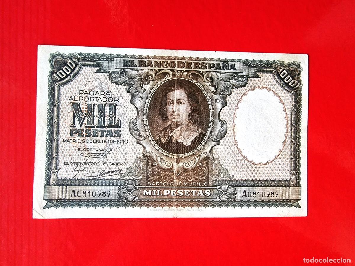 Billetes espa&ntilde;oles: ESTADO ESPA&Ntilde;OL EXCELENTE EJEMPLAR |SOLO ACEPTO PAYPAL| BILLETE 1000 PESETAS 1940 LEER DESCRIPCION