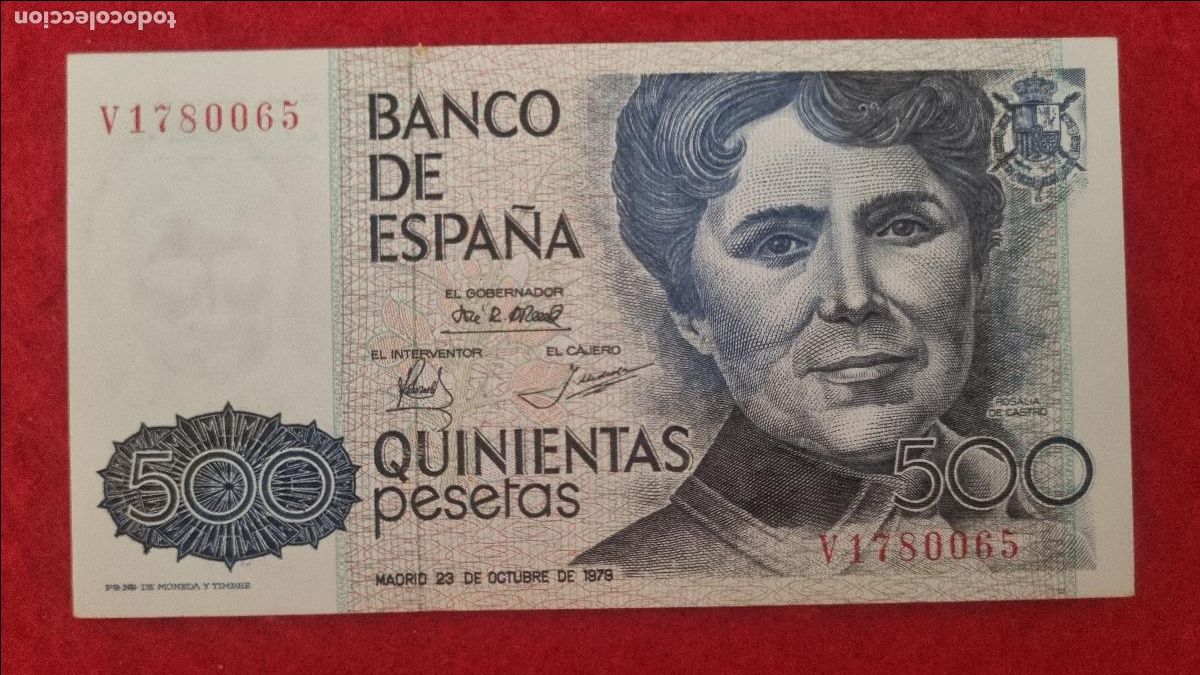 Billetes espa&ntilde;oles: BILLETE 500 PESETAS 1979 EBC+ SERIE V ORIGINAL T065