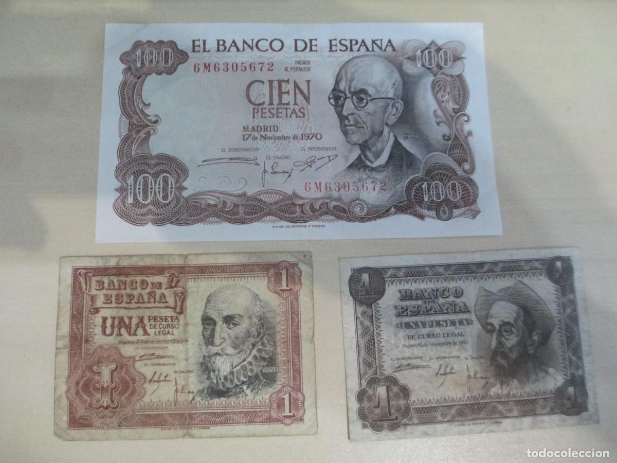 Billetes espa&ntilde;oles: Lote de billetes espa&ntilde;oles a&ntilde;os 50-70