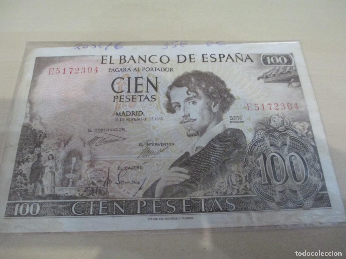 Billetes espa&ntilde;oles: Billete de Espa&ntilde;a de 100 pesetas.
