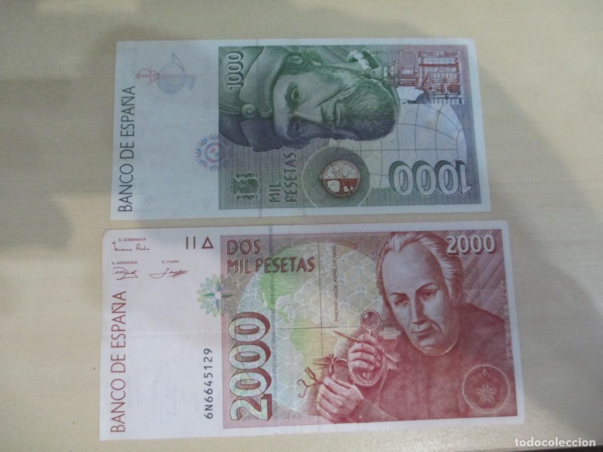 Billetes espa&ntilde;oles: Lote de billetes espa&ntilde;oles a&ntilde;o 1992