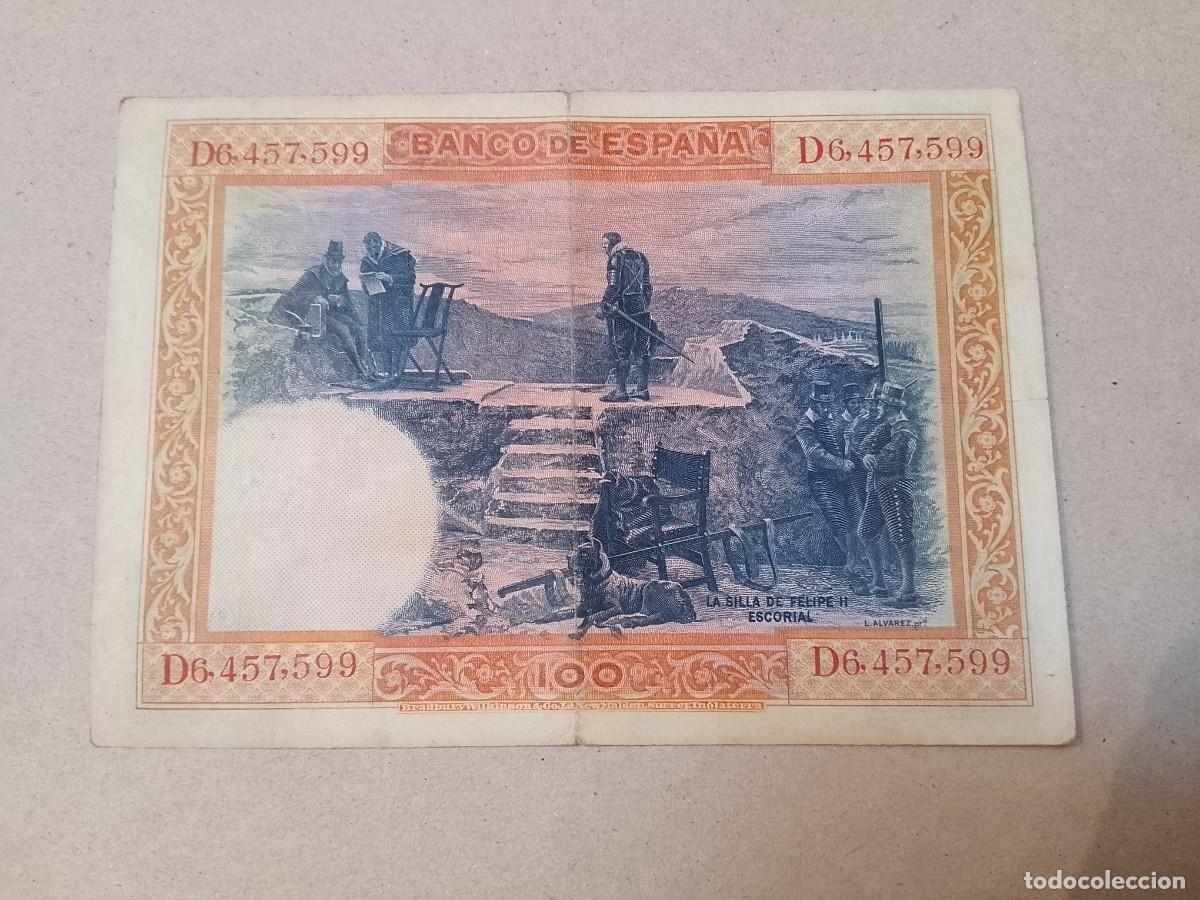 Billetes espa&ntilde;oles: 100 pesetas 1925 Felipe II