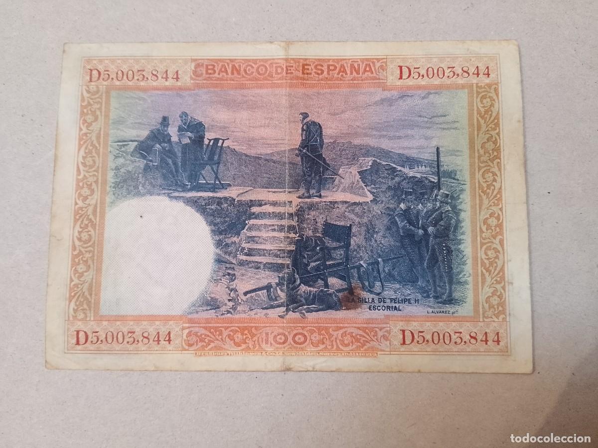 Billetes espa&ntilde;oles: 100 pesetas 1925 Felipe II