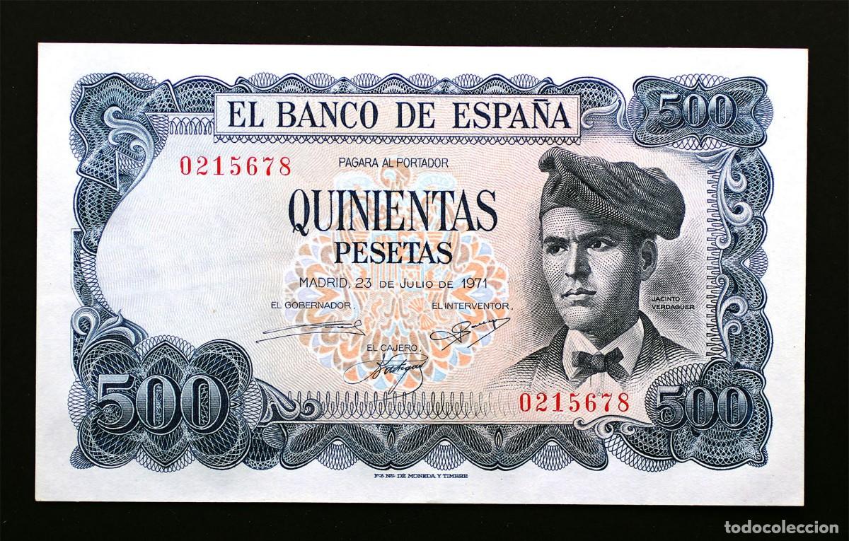 Billetes espa&ntilde;oles: SC. Spain - 500 Pesetas. 1971. SIN SERIE. SC/SC-. Escaso