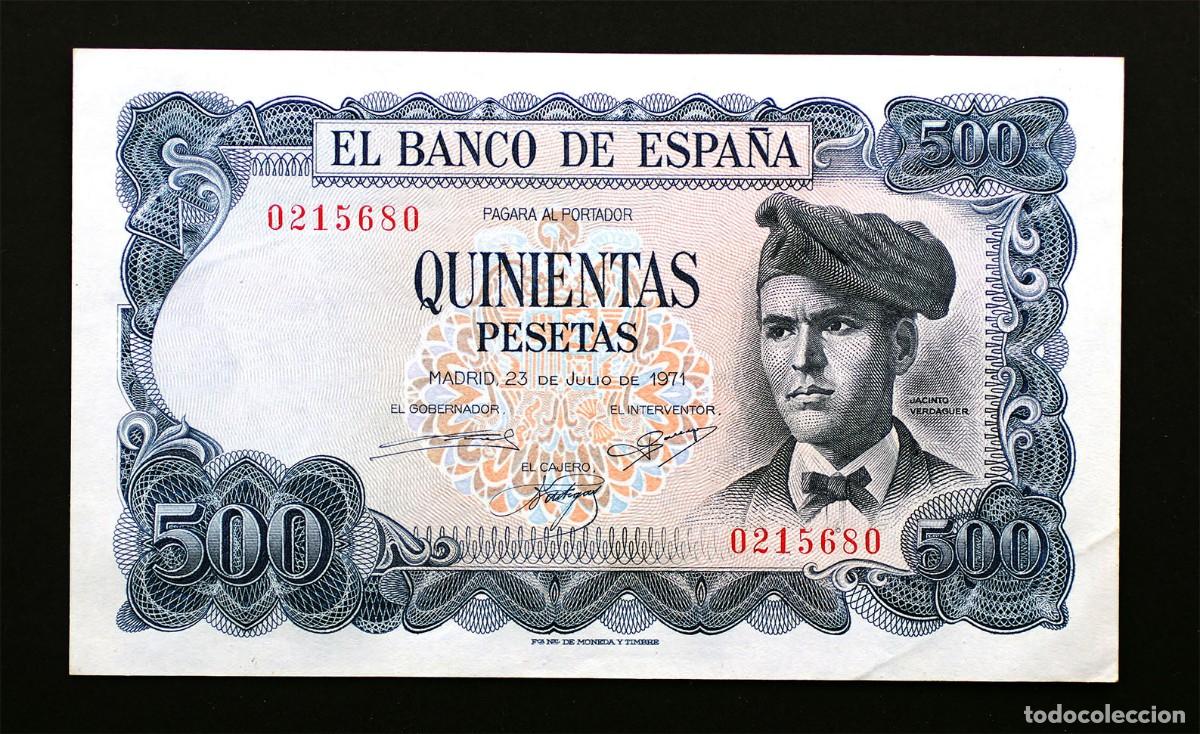 Billetes espa&ntilde;oles: SC. Spain - 500 Pesetas. 1971. SIN SERIE. SC-/UNC-. Escaso