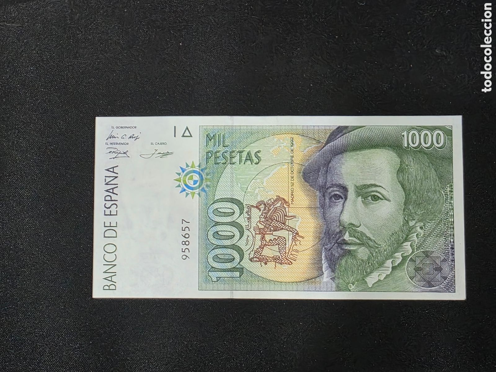 Billetes espa&ntilde;oles: 1000 pesetas 1992 sin serie