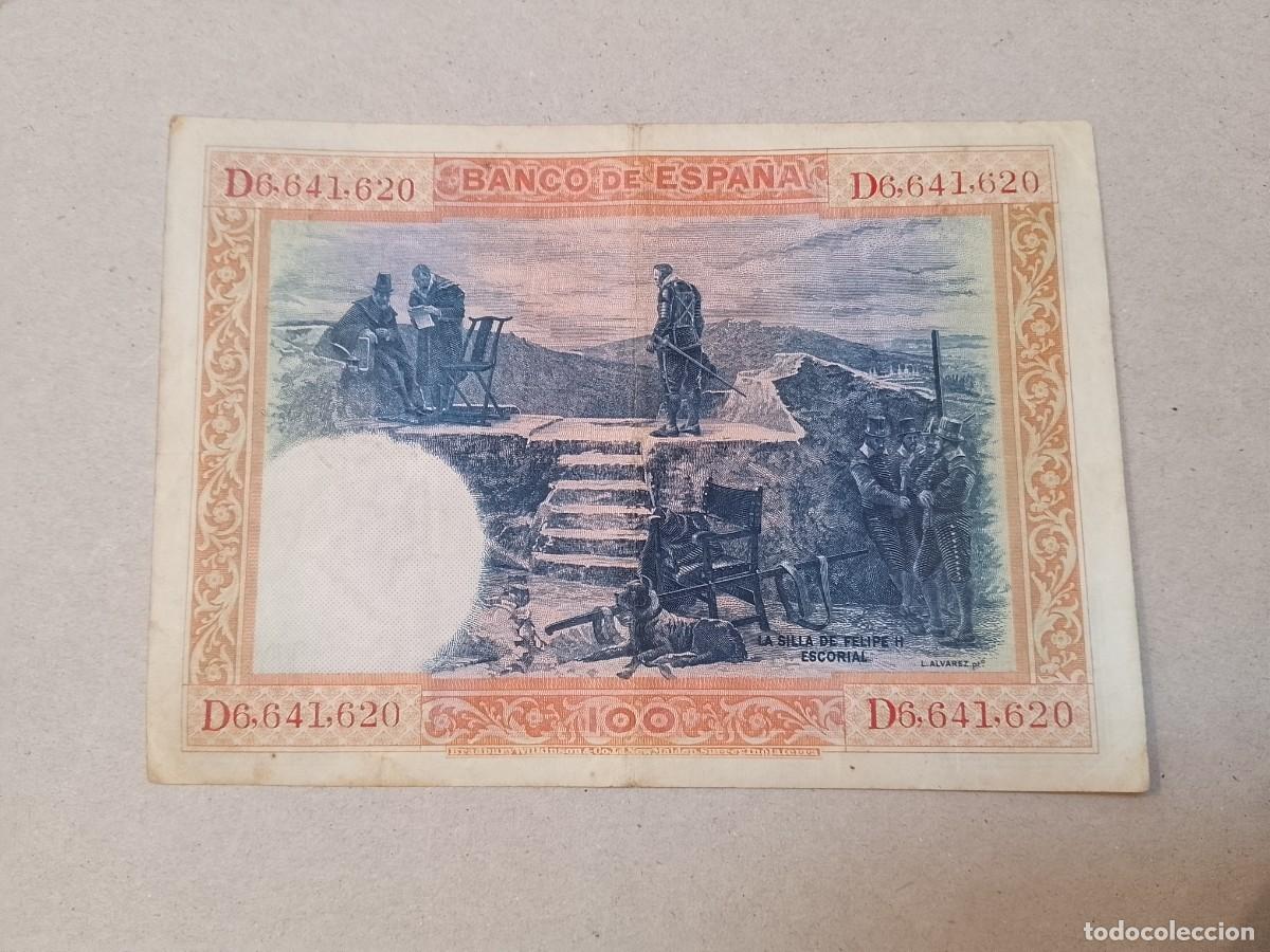 Billetes espa&ntilde;oles: 100 peseta 1925 Felipe II - Foto 2