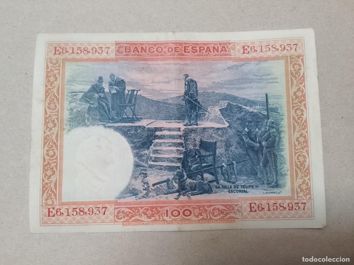 Billetes espa&ntilde;oles: 100 peseta 1925 Felipe II