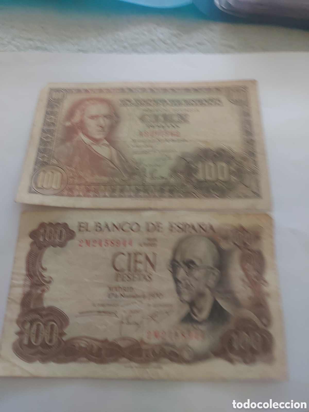 Billetes espa&ntilde;oles: 2billetes de Espa&ntilde;a de100 - Foto 1