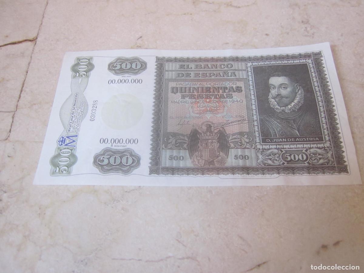 Billetes espa&ntilde;oles: BILLETE FACSIMIL 500 PESETAS 9 ENERO 1940