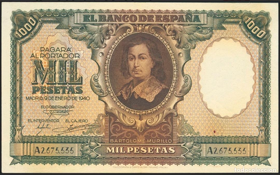 Billetes espa&ntilde;oles: Compartir 1000 PTAS 1940 EBC