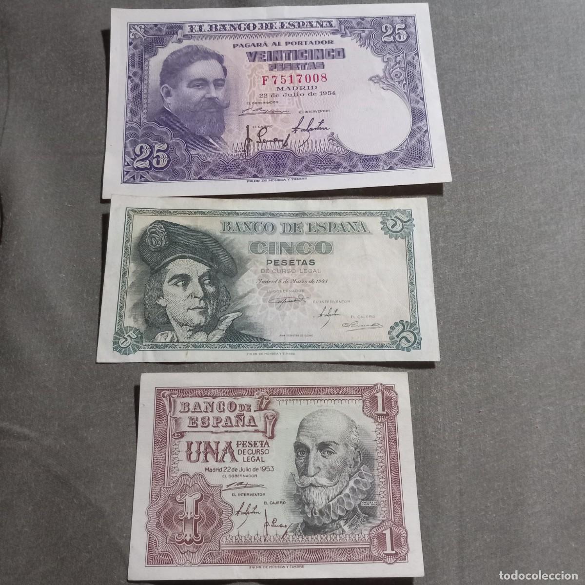 Billetes espa&ntilde;oles: Lote de billetes antiguos espa&ntilde;oles.