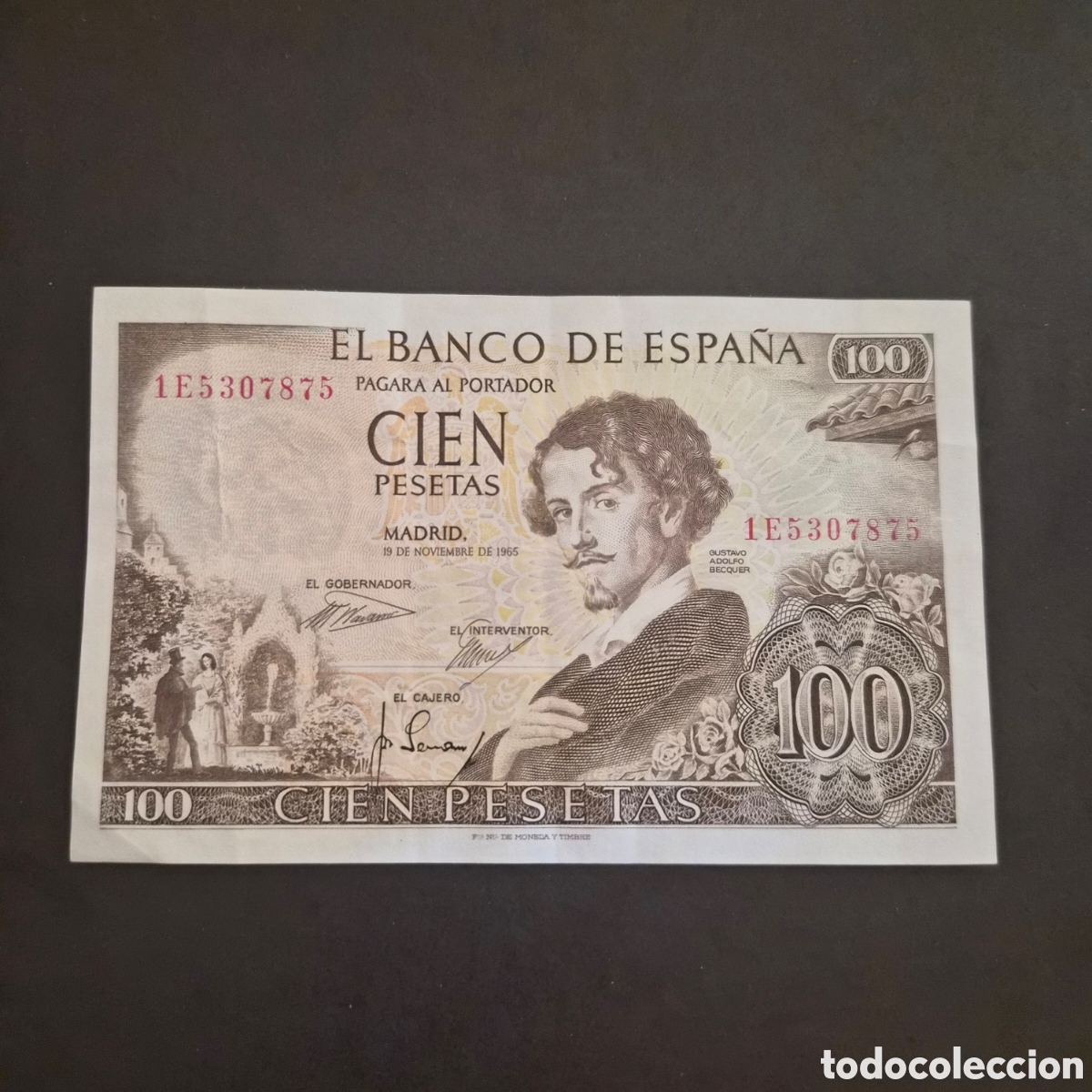 Notas espanholas: Billete de 100 pesetas a&ntilde;o 1969