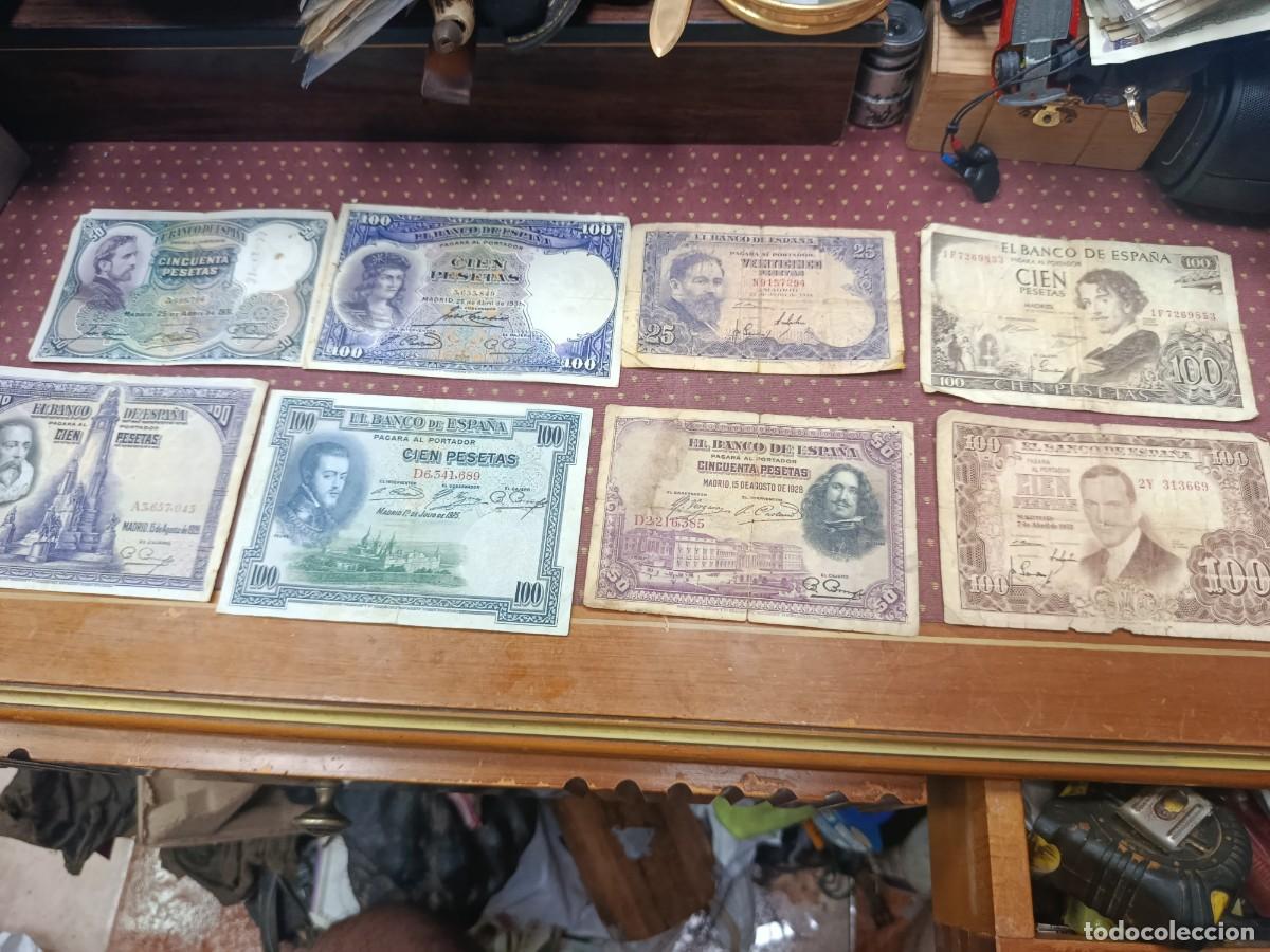 Billetes espa&ntilde;oles: Lote de billetes espa&ntilde;oles siglo XX