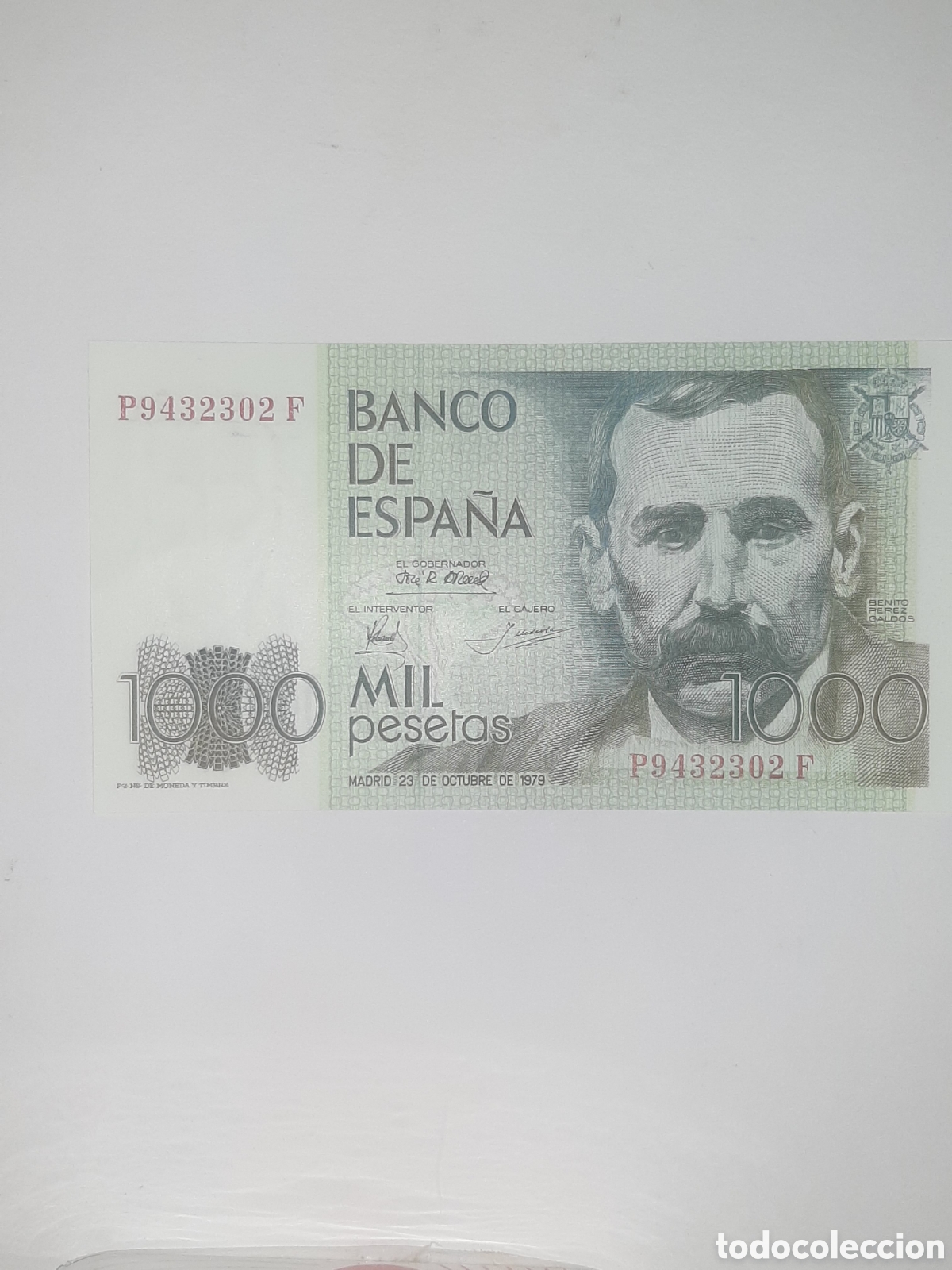Billetes espa&ntilde;oles: BILLETE 1000 PESETAS 23 OCTUBRE 1979 S/C PLANCHA