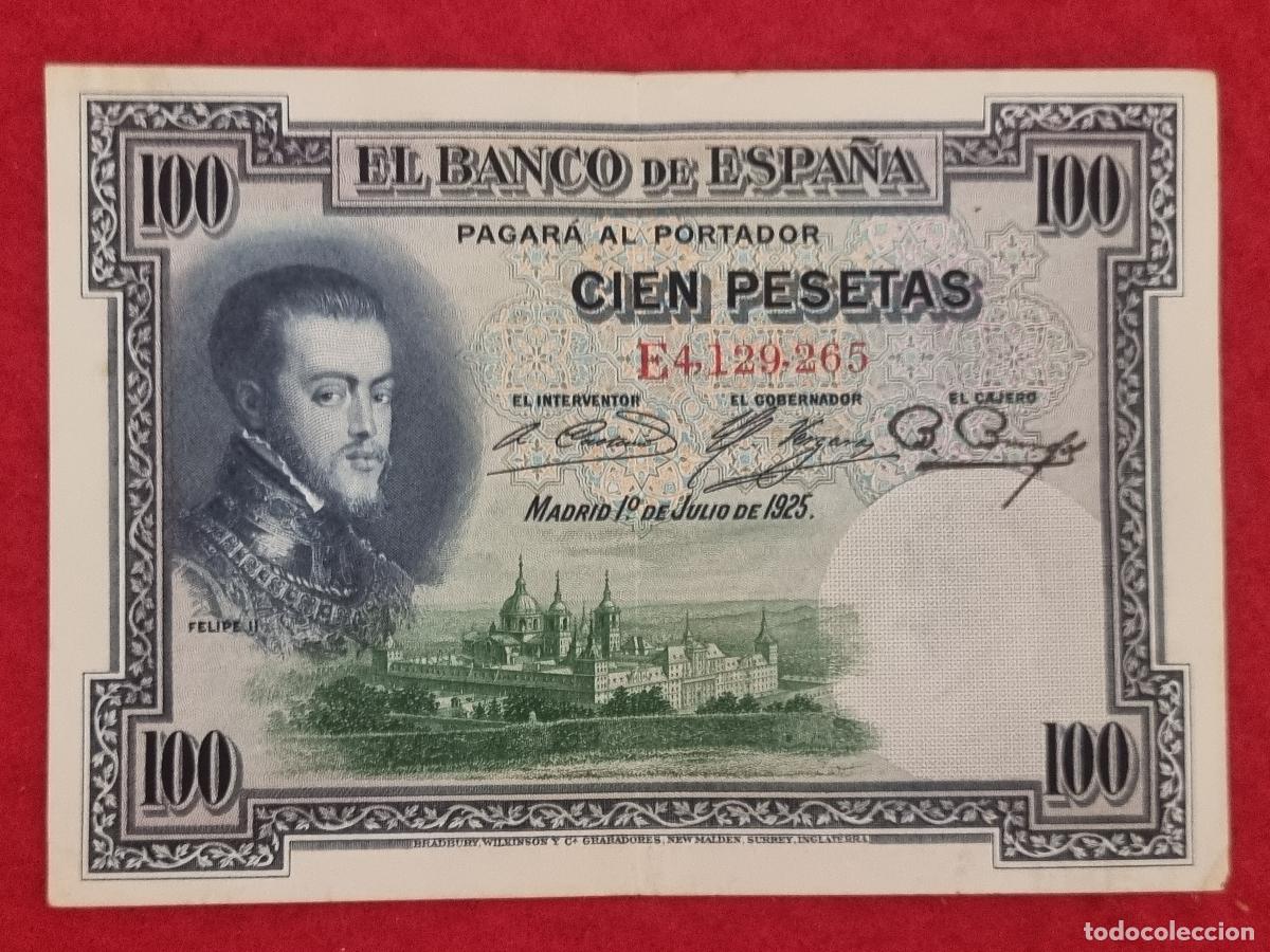 Billetes espa&ntilde;oles: BILLETE 100 PESETAS 1925 SERIE E MBC+ ORIGINAL T265