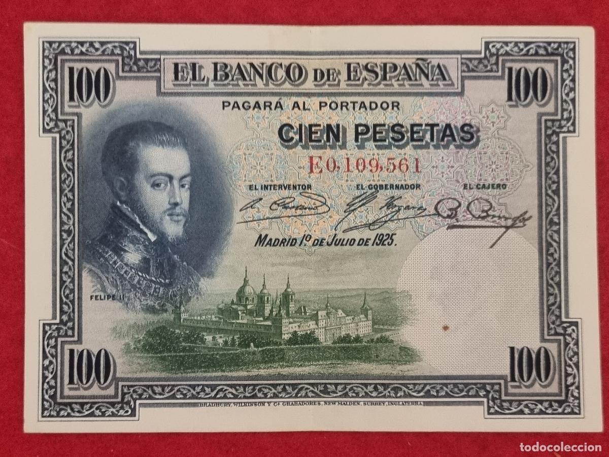 Billetes espa&ntilde;oles: BILLETE 100 PESETAS 1925 SERIE E MBC+ ORIGINAL T561