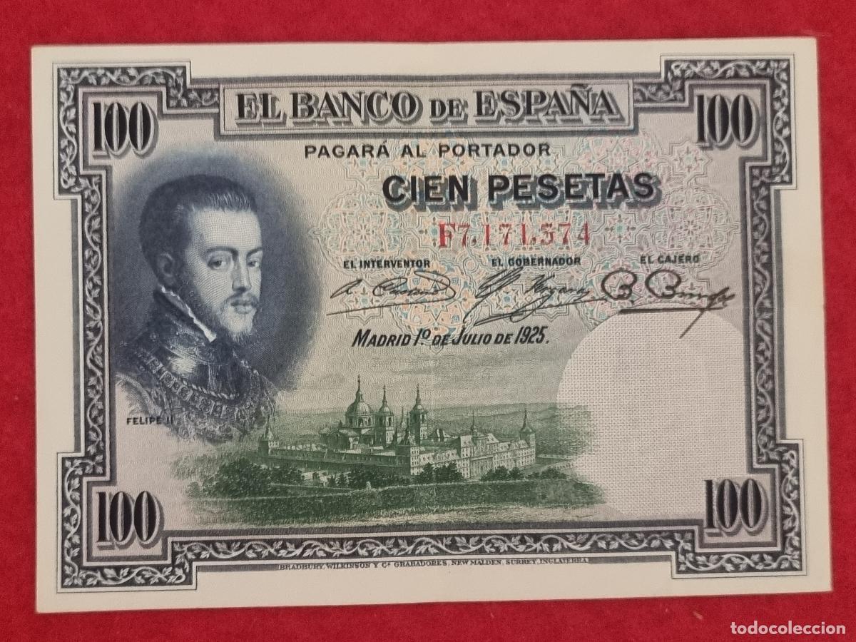 Billetes espa&ntilde;oles: BILLETE 100 PESETAS 1925 SERIE F MBC+ ORIGINAL T374
