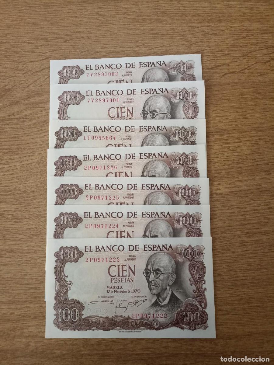 Billetes espa&ntilde;oles: billetes de 100 pesetas S/C