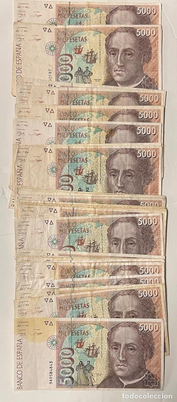 Billetes espa&ntilde;oles: CRBS3843 LOTE 28 BILLETES ESPA&Ntilde;A 1000 PESETAS 1971 USADOS