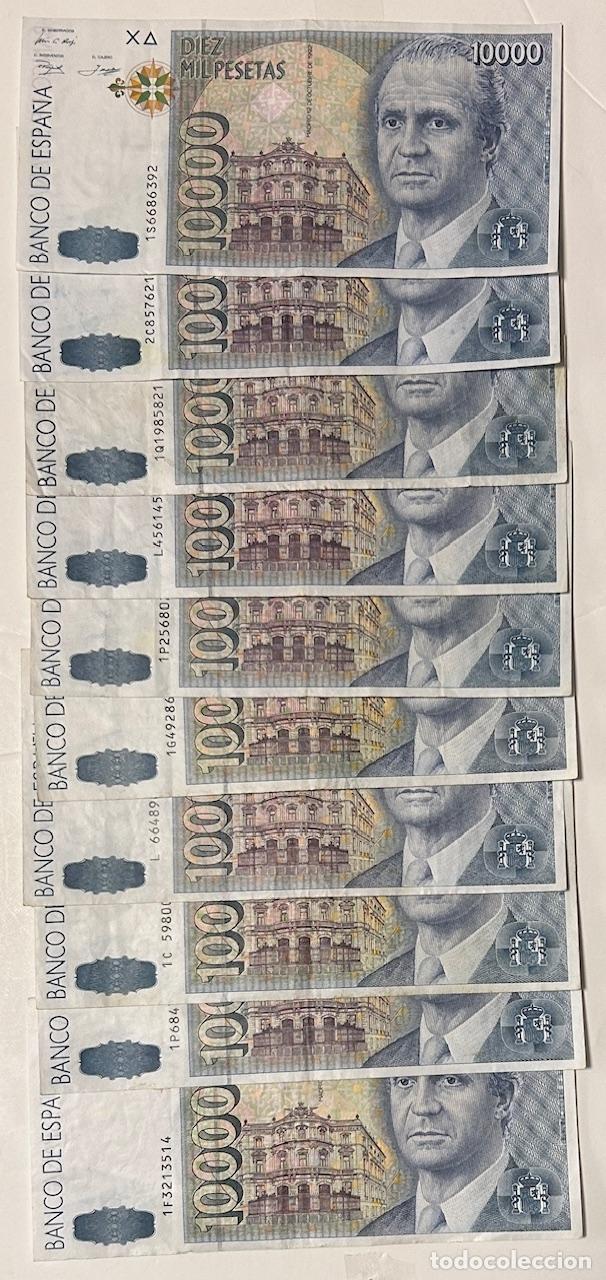 Billetes espa&ntilde;oles: CRBS3857 LOTE 10 BILLETES ESPA&Ntilde;A 10000 PESETAS 1992 MBC
