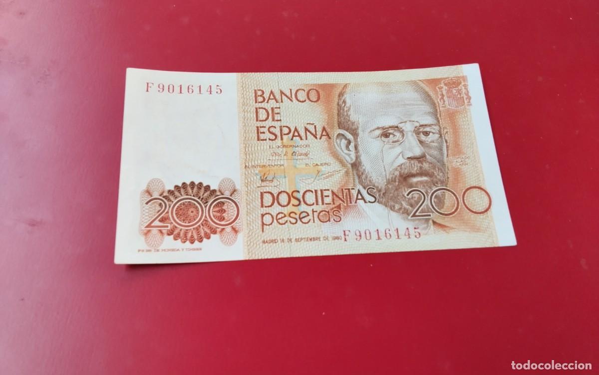 Billetes espa&ntilde;oles: BILLETE DE 200 PTS A&Ntilde;O 1980 LEOPOLDO ALAS CLARIN , MUY BUENA CONSERVACION CASI PLANCHA SIN CIRCULAR